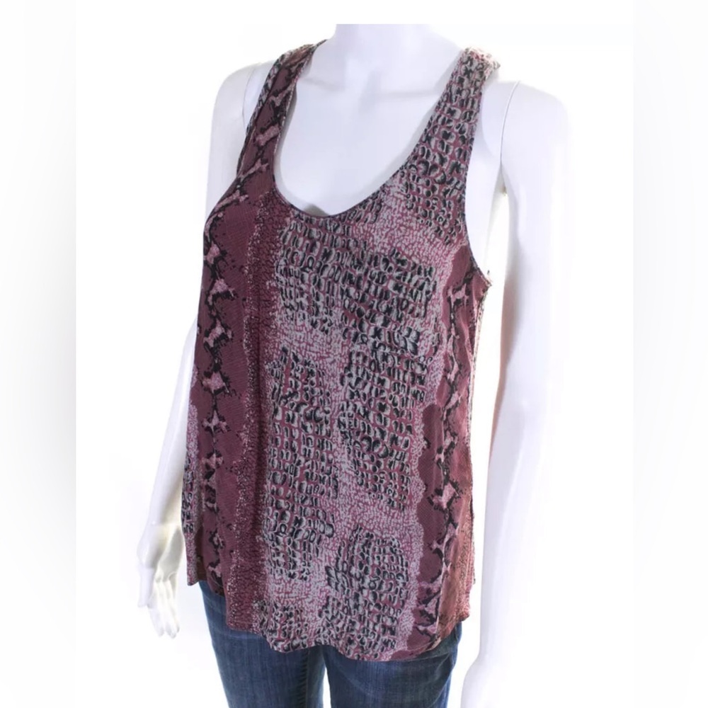 JOIE Silk Snakeskin Print Tank Top Blouse ~ Small - Picture 7 of 10